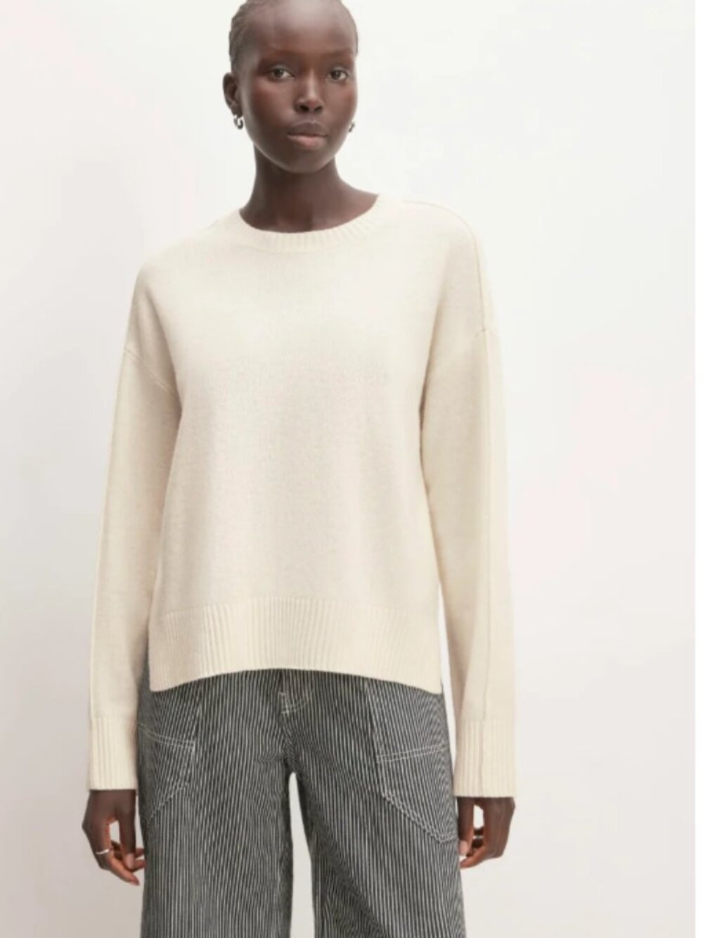 Everlane The Good Merino Wool Crewneck Sweater sz MED